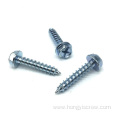 Blue white zinc Hex Head Self Tapping Screw